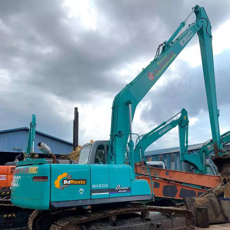 construction equipment long boom excavator in bd