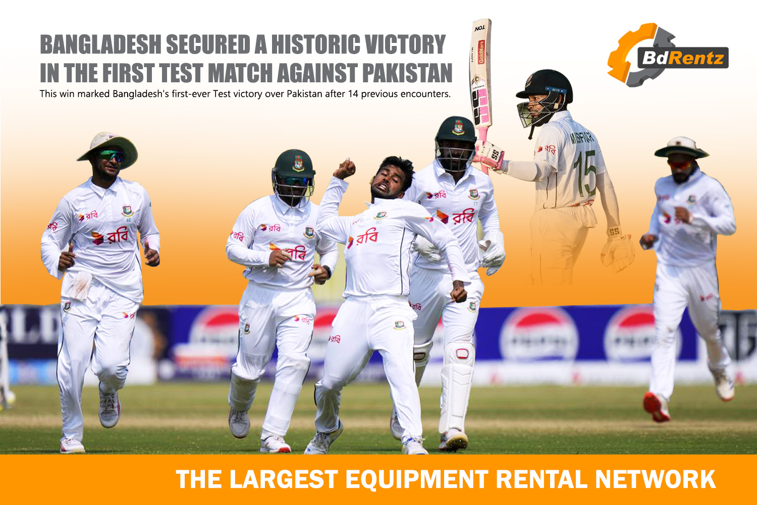 Bangladesh secured a historic victory in the first Test match against Pakistan