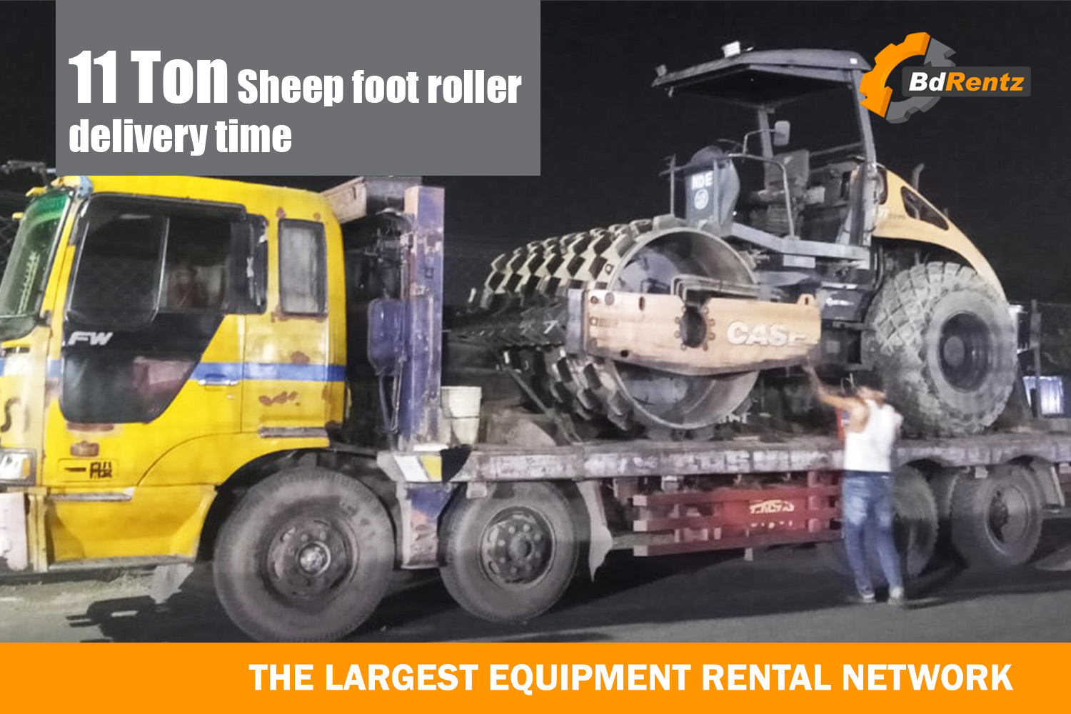 Successfully delivered 11 Ton Sheep foot roller
