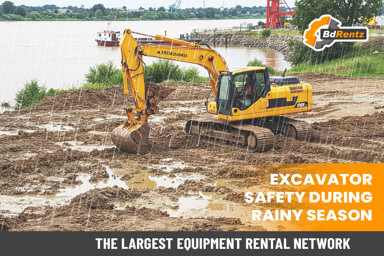 Excavator safety during rainy season
